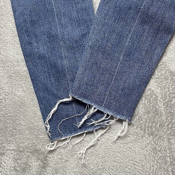 Mother The High Waisted Looker Ankle Fray Jeans Women's Size 28 - Picture 9 of 15